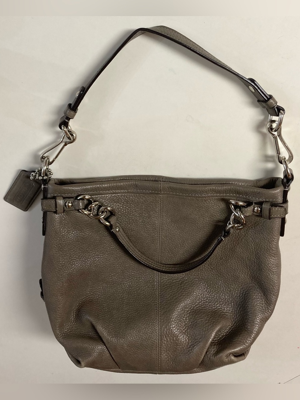 Coach Brooke Gray Leather Purse
